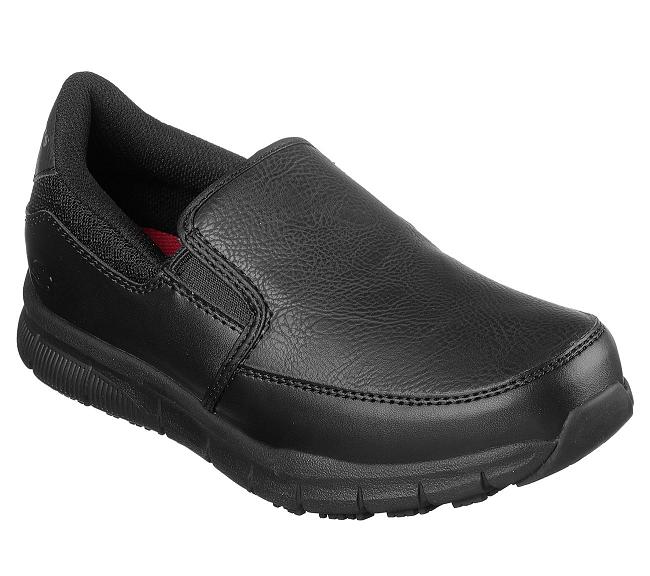 Zapatos de Trabajo Skechers Mujer - Nampa Negro UPCJE5623
